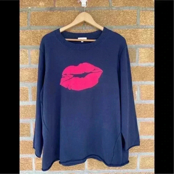 LISA TODD Kiss Kiss Sweater size 3 x - Picture 1 of 6